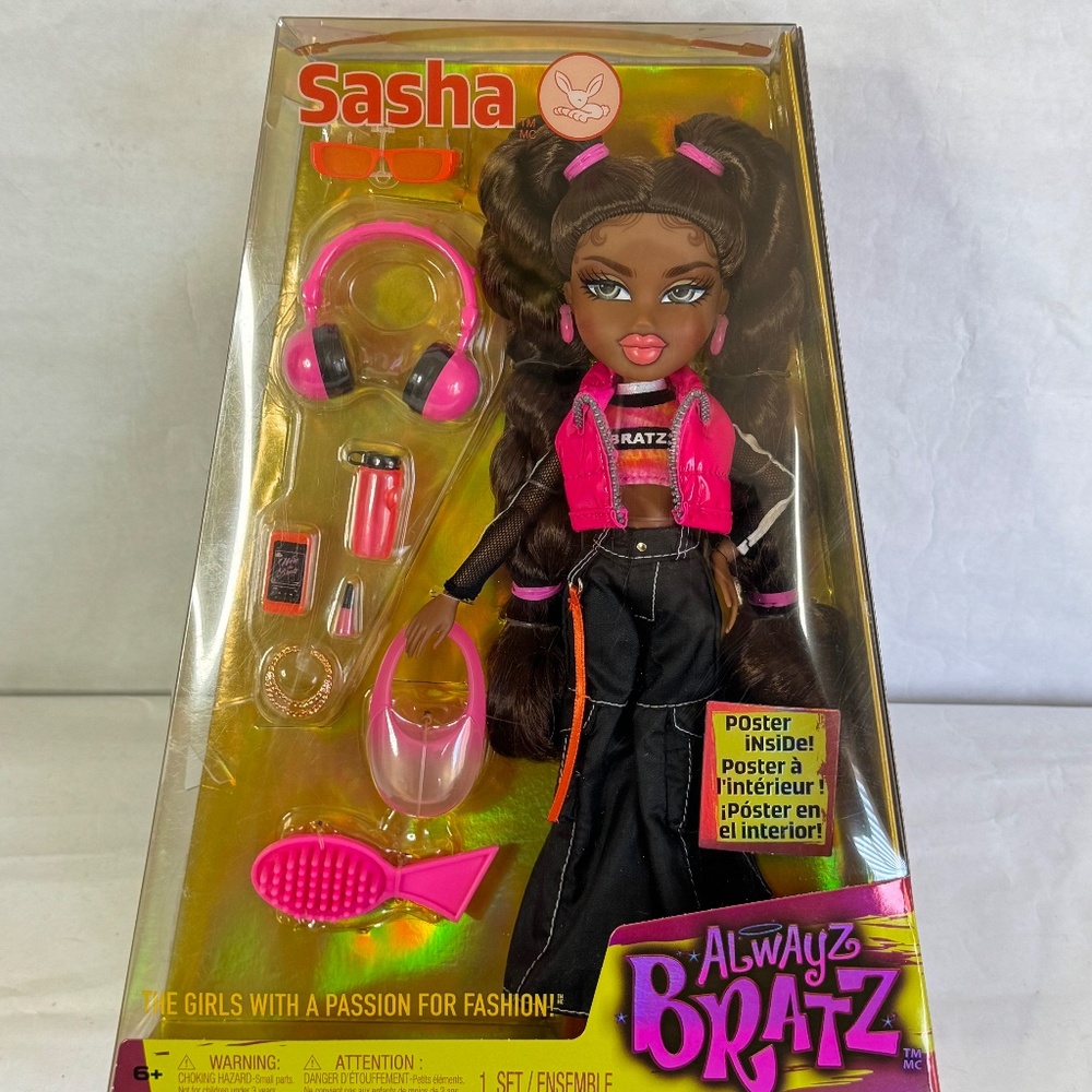 ALWAYZ BRATZ SASHA "Bunny Boo" Streetwear FASHION DOLL Accessories -2023 NEW